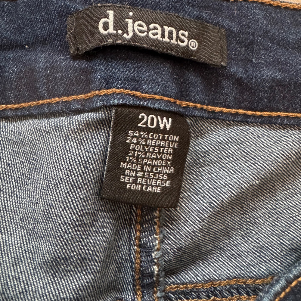 D. Jeans Indigo Blue Denim Pants - Picture 3 of 3